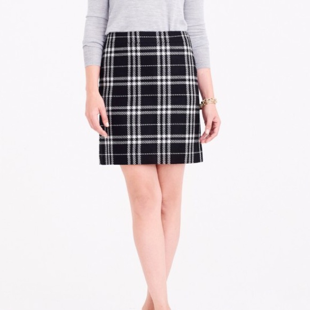 J. Crew Plaid Mini Skirt